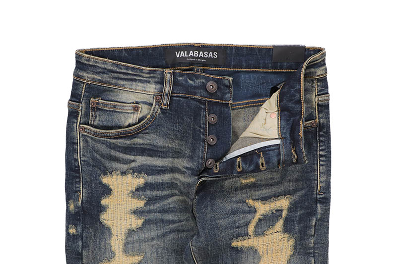 VALABASAS TEARAWAY STACKED FLARE JEAN (VLBS22101623:DARK VINTAGE