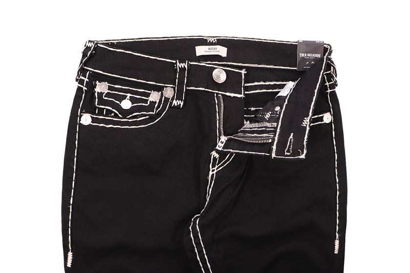 TRUE RELIGION RICKY ROPE STITCH STRAIGHT JEAN (107277:BODY RINSE)