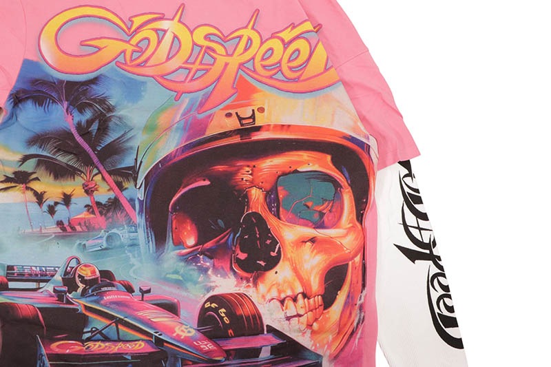 GODSPEED F1 DREAMS LAYERED T-SHIRT (PINK)