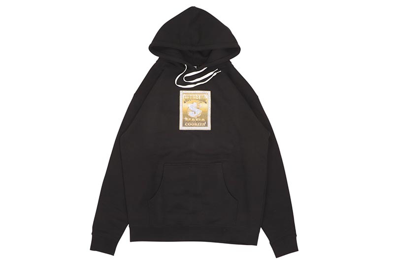 COOKIES X SHORELINE MAFIA 14 KARAT PULLOVER HOODIE (BLACK/GOLD) CM254HFP13