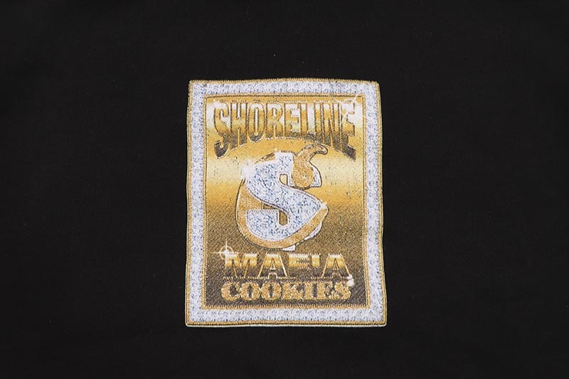 COOKIES X SHORELINE MAFIA 14 KARAT PULLOVER HOODIE (BLACK/GOLD) CM254HFP13
