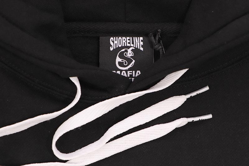 COOKIES X SHORELINE MAFIA 14 KARAT PULLOVER HOODIE (BLACK/GOLD) CM254HFP13