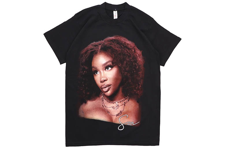 HOUSE OF TEES SZA BIGFACE GRAPHIC T-SHIRT (BLACK)