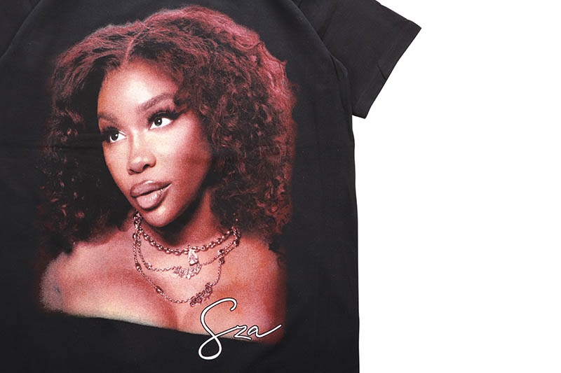 HOUSE OF TEES SZA BIGFACE GRAPHIC T-SHIRT (BLACK)