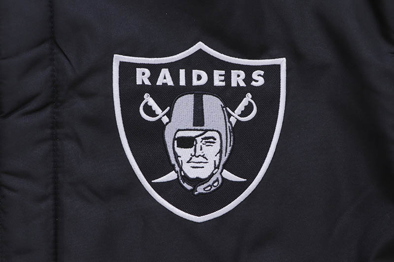 JH Design LAS VEGAS RAIDERS REVERSIBLE WOOL JACKET (RAI103TLY3