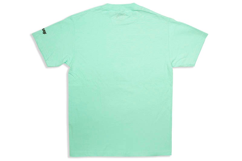 CLASSIC MATERIAL NY SUNFLOWER SEEDS & QUARTER WATERS T-SHIRT (CELADON)