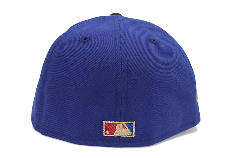 NEW ERA LOS ANGELES DODGERS 59FIFTY FITTED CAP (1988 WORLD SERIES SIDE PATCH/GREY UNDER VISOR/MAJESTIC BLUE WALNUT)