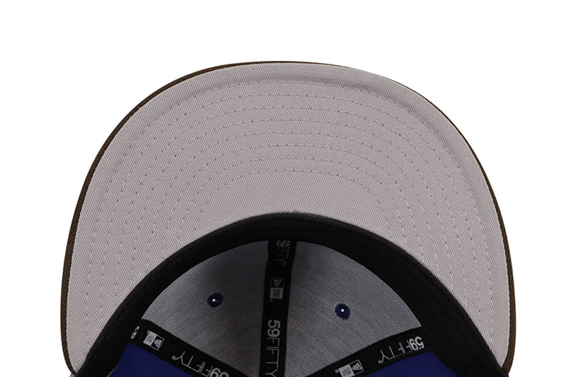 NEW ERA LOS ANGELES DODGERS 59FIFTY FITTED CAP (1988 WORLD SERIES SIDE PATCH/GREY UNDER VISOR/MAJESTIC BLUE WALNUT)