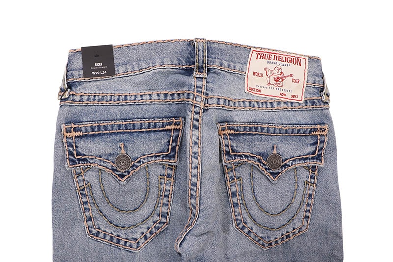 TRUE RELIGION RICKY SUPER T FLAP STRAIGHT JEAN 34