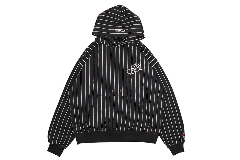 FUBU STRIPE HOODIE (FAM-52703:BLACK)