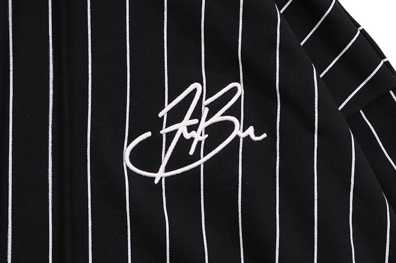FUBU STRIPE HOODIE (FAM-52703:BLACK)