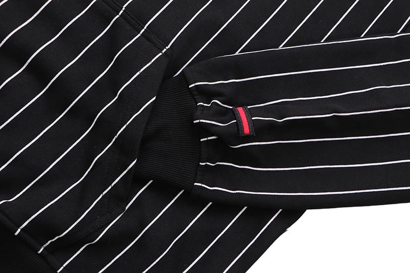 FUBU STRIPE HOODIE (FAM-52703:BLACK)