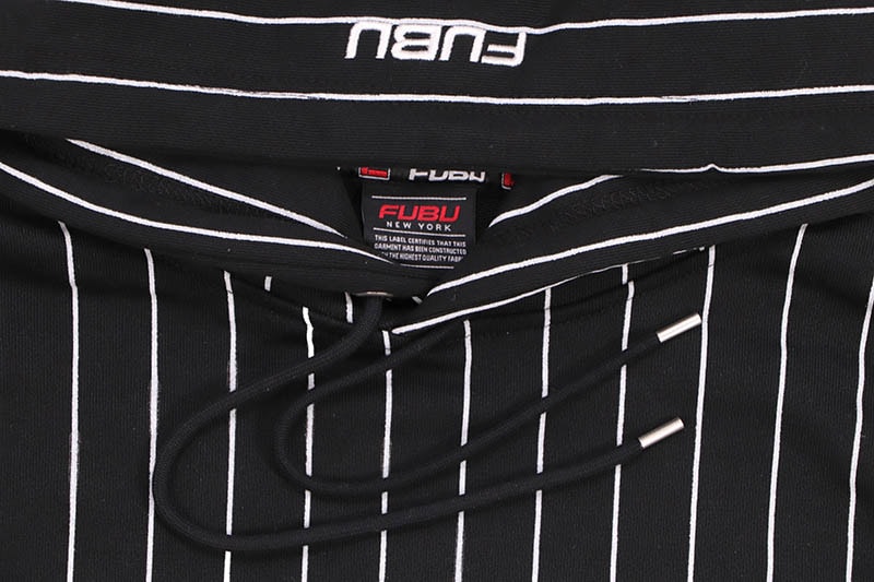 FUBU STRIPE HOODIE (FAM-52703:BLACK)