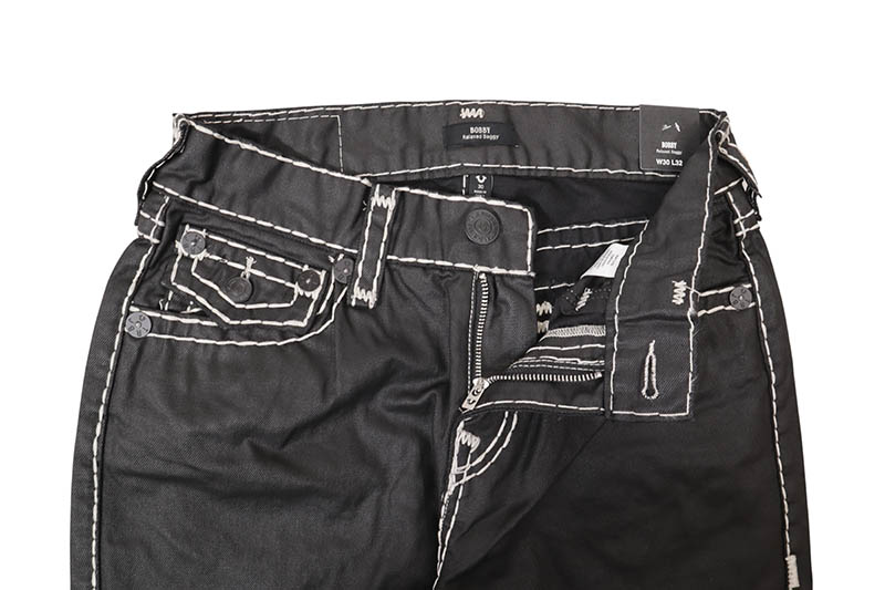 TRUE RELIGION BOBBY SUPER T COATED BAGGY JEAN 32” (110297:COATED