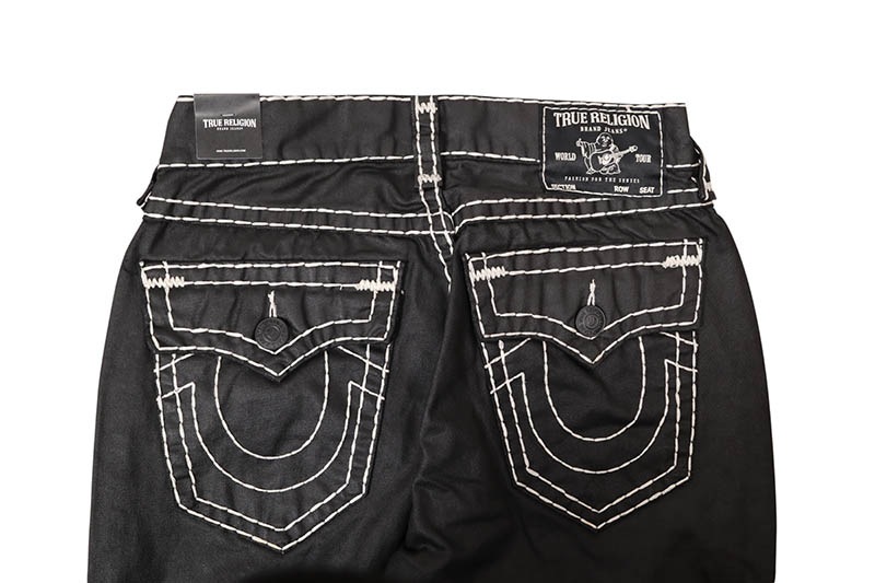 TRUE RELIGION BOBBY SUPER T COATED BAGGY JEAN 32�� (110297:COATED BLACK)