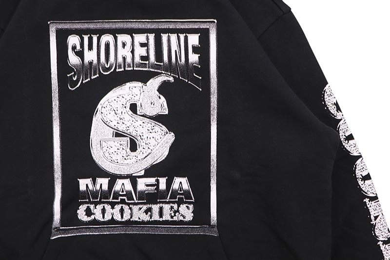 COOKIES X SHORELINE MAFIA PULLOVER HOODIE (BLACK) CM254HFP12