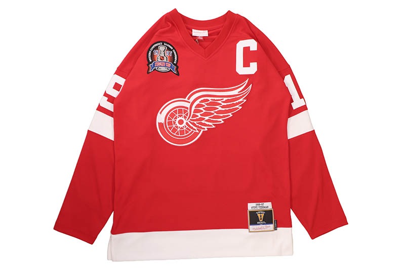 MITCHELL & NESS POWER PLAY PLAYER JERSEY (DETROIT REDWINGS/1996-97:STEVE YZERMAN/#19/RED) JY9015