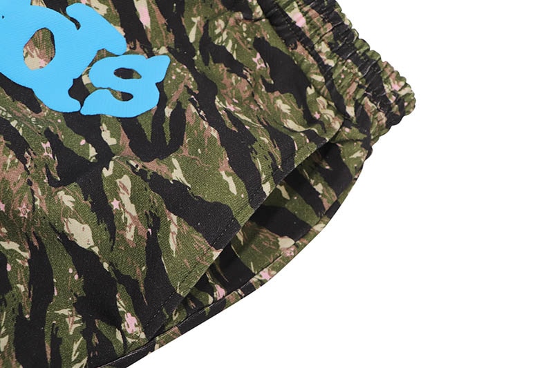 SP5DER OG WEB V2 SWEAT SHORTS (TIGER CAMO)
