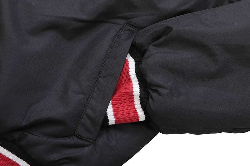 JH Design SAN FRANCISCO 49ERS REVERSIBLE WOOL JACKET (49R103TLY3:BLACK/RED)