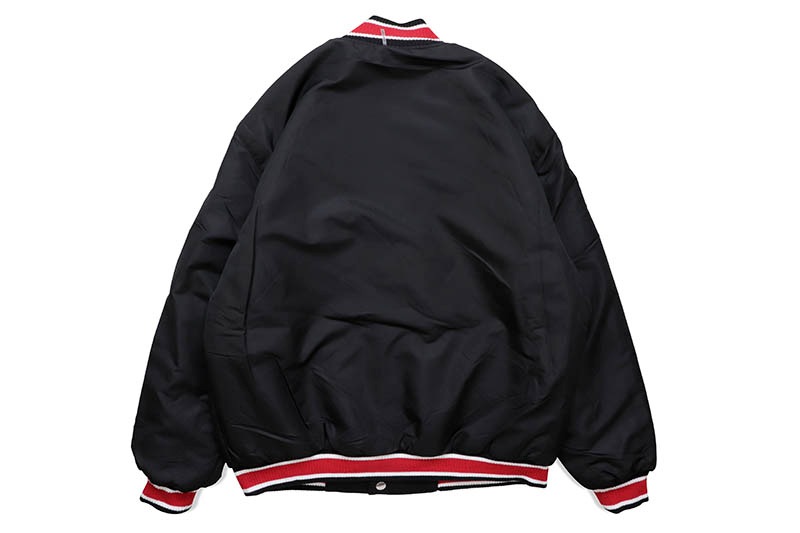 JH Design SAN FRANCISCO 49ERS REVERSIBLE WOOL JACKET (49R103TLY3:BLACK/RED)