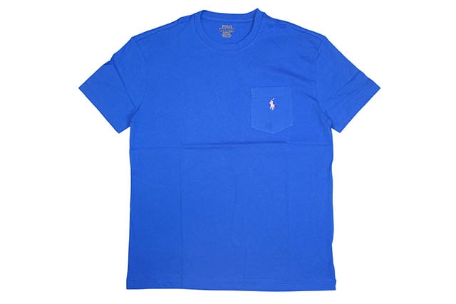 POLO RALPH LAUREN CLASSIC FIT POCKET TEE (710704248038:COLBY BLUE)