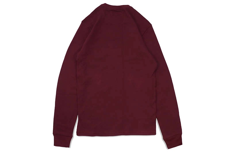 POLO RALPH LAUREN WAFFLE-KNIT POLO BEAR THERMAL SHIRT (PW26HF-AZ9O:BURGUNDY)