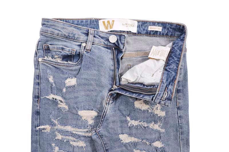 W BY WAIMEA BAGGY DENIM PANTS(M8226D:BLUE WASH)