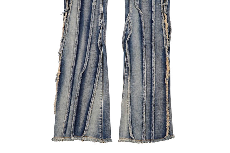 VALABASAS TWISTED STACKED DENIM (VLBS-VJ3-1016:LIGHT BLUE WASH
