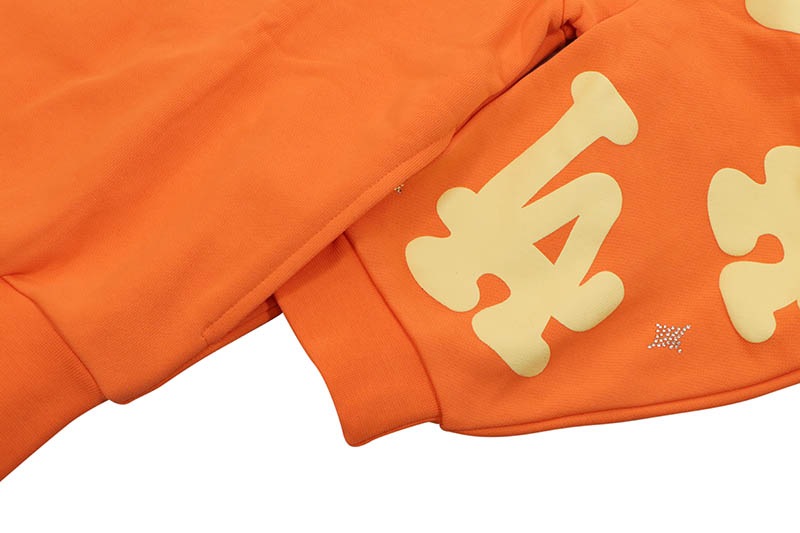 RED LETTERS NOT LA SUNSET SCATTERED ZIP UP HOODIE (ORANGE) | Brand