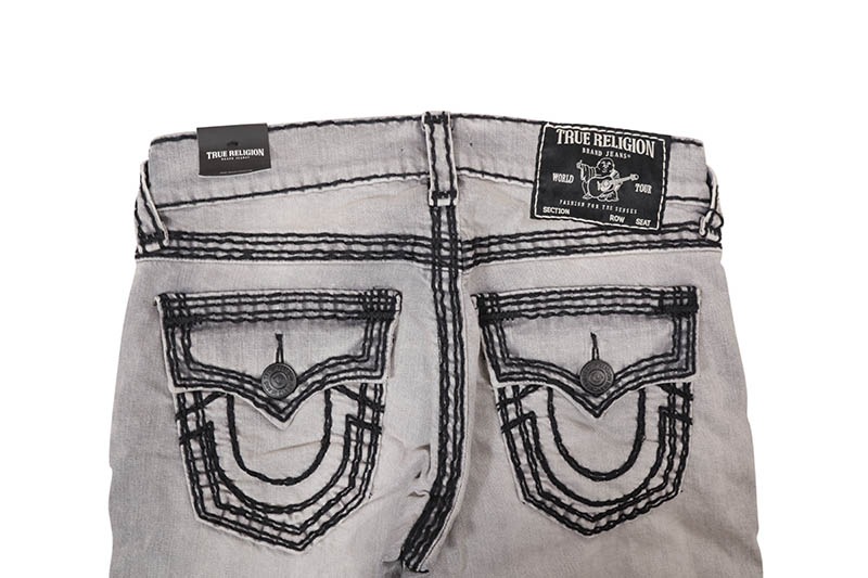 TRUE RELIGION RICKY SUPER QT STRAIGHT JEAN 34" (109756:GRITSTONE GREY WASH)