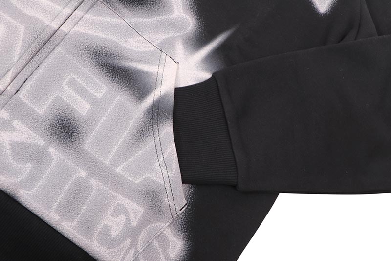 COOKIES X SHORELINE MAFIA ART IT OUT ZIP HOODIE (BLACK/GREY) CM254HFP11