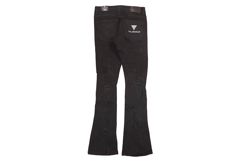 VALABASAS STEELTOE STACKED JEAN (VLBS-VJ3-1090:JET BLACK) | Brand