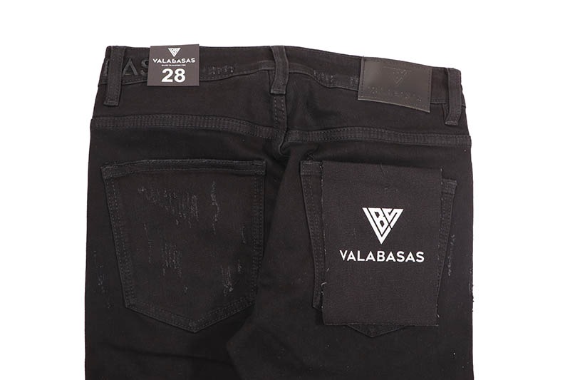 VALABASAS STEELTOE STACKED JEAN (VLBS-VJ3-1090:JET BLACK) | Brand