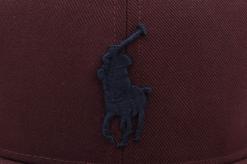 POLO RALPH LAUREN SIGNATURE PONY HIGH CROWN TWILL CAP (MAROON)