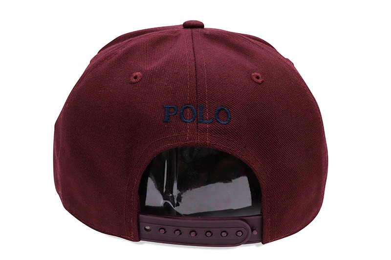 POLO RALPH LAUREN SIGNATURE PONY HIGH CROWN TWILL CAP (MAROON)