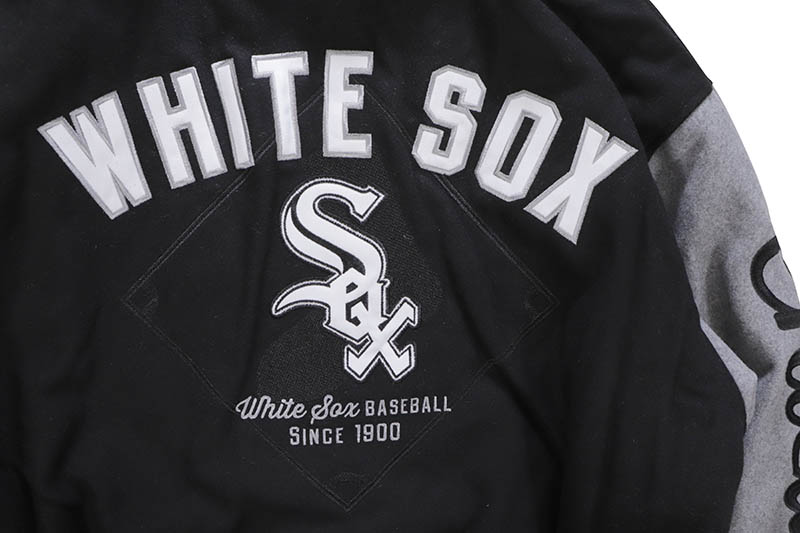 JH Design CHICAGO WHITE SOX REVERSIBLE WOOL JACKET (SOX103TLY3