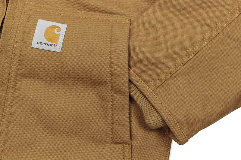 Carhartt FLANNEL QUILT LINED ACTIVE JACKET (CP8545 D15/210:CARHARTT BROWN)