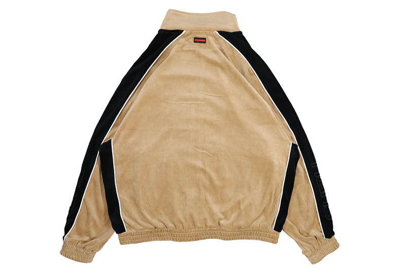 FUBU VELOR TRACK JACKET (FAM-52715:BEIGE)
