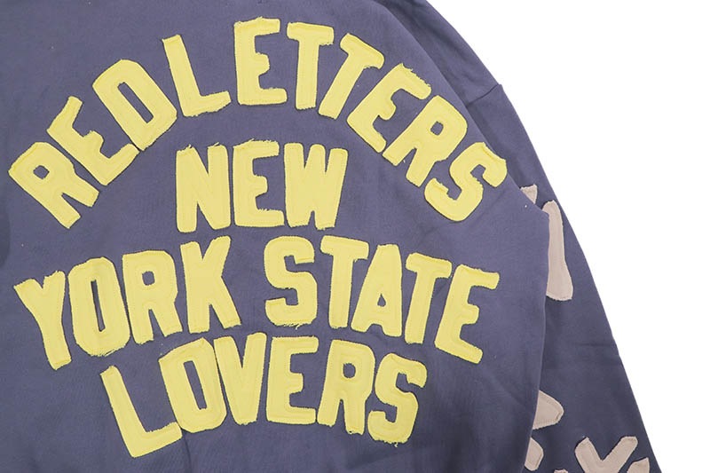 RED LETTERS NOT NY LOVERS SCATTERED ZIP UP HOODIE (NAVY) | Brand