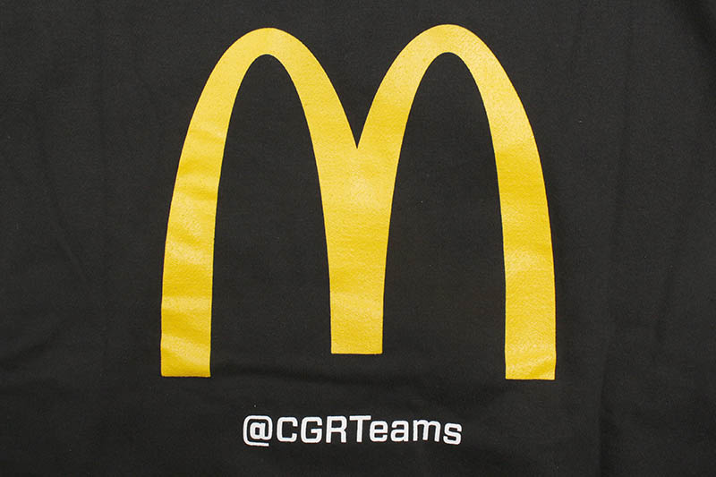 JH Design ROSS CHASTAIN McDonald's 2021 NASCAR HOODIE (RCH9P3MC21:BLACK)