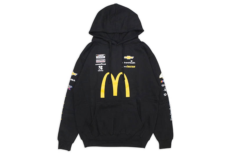 JH Design ROSS CHASTAIN McDonald's 2021 NASCAR HOODIE (RCH9P3MC21:BLACK)