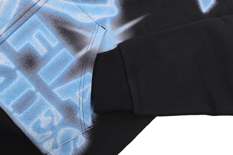 COOKIES X SHORELINE MAFIA ART IT OUT ZIP HOODIE (BLACK/BLUE) CM254HFP11