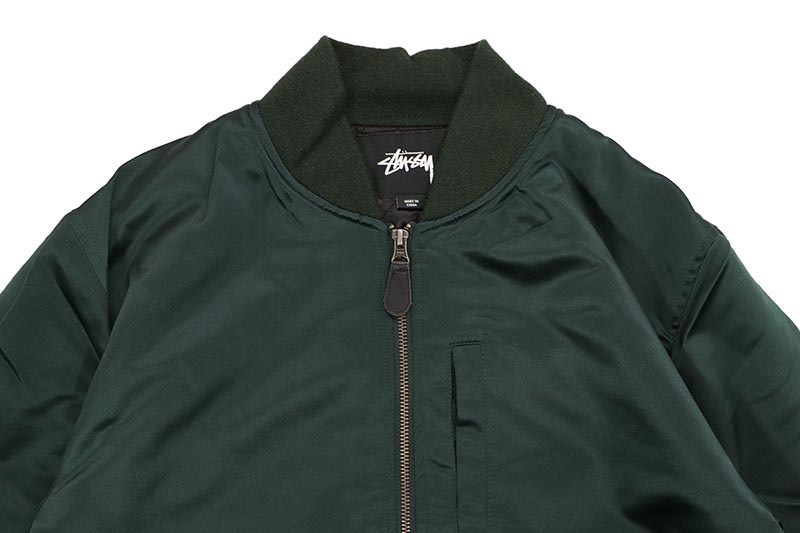 STUSSY EMORY SATIN BOMBER JACKET (FOREST) 115357 | Brand,S-Z
