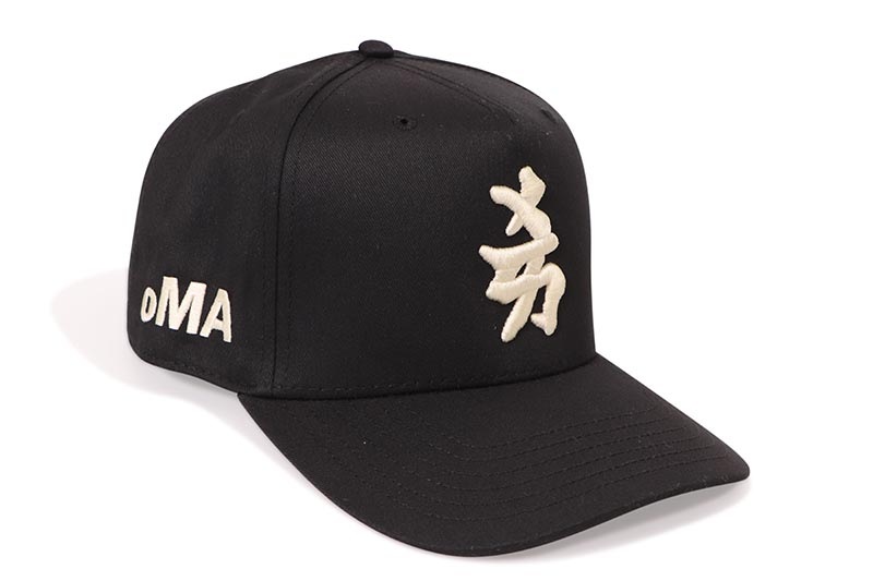 oMA STUDIOS NY JAPAN CURVED BRIM HAT (BLACK/CREAM)
