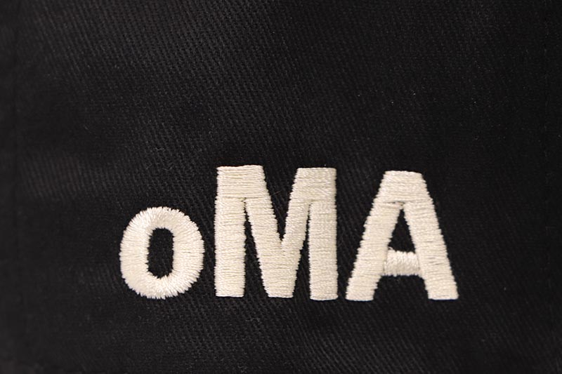 oMA STUDIOS NY JAPAN CURVED BRIM HAT (BLACK/CREAM)