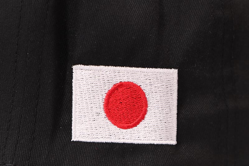 oMA STUDIOS NY JAPAN CURVED BRIM HAT (BLACK/CREAM)