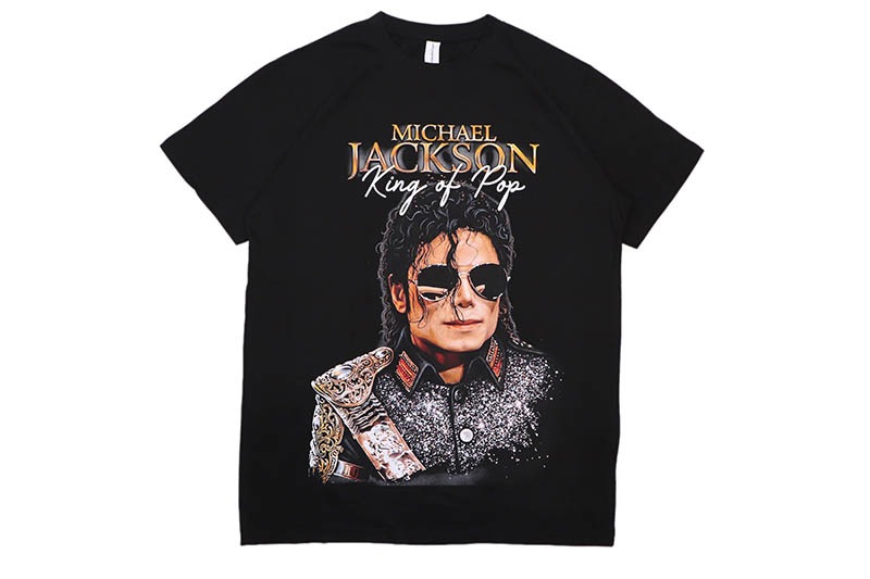HOUSE OF TEES MICHAEL JACKSON KING OF POP T-SHIRT (BLACK)