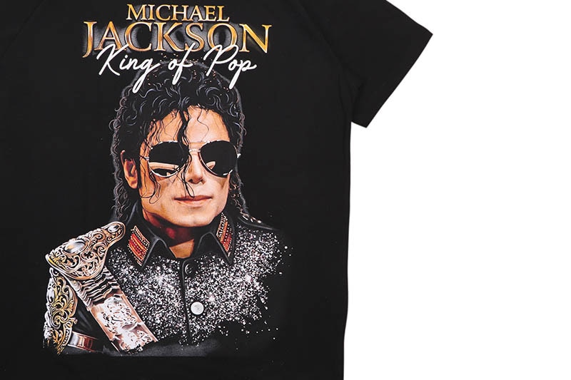 HOUSE OF TEES MICHAEL JACKSON KING OF POP T-SHIRT (BLACK)