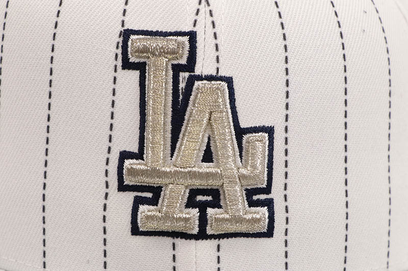 NEW ERA LOS ANGELES DODGERS 59FIFTY FITTED CAP (40TH ANNIVERSARY SIDE PATCH/GREY UNDER VISOR/METALLIC SILVER DODGER STRIPE)