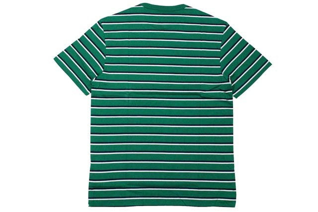 LACOSTE JERSEY STRIPED CREWNECK T-SHIRTS(TH6583 51/ORC:GREEN��NAVY��WHITE)